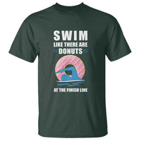 Swimming Lover T Shirt Swim Like There Are Donuts At The Finish Line - Wonder Print Shop