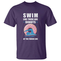 Swimming Lover T Shirt Swim Like There Are Donuts At The Finish Line - Wonder Print Shop
