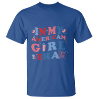 Fourth Of July T Shirt In My American Girl Era Red White Blue Independence Day Peace - Wonder Print Shop