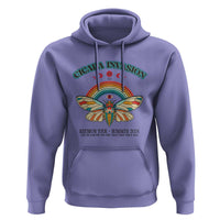 Cicada Invasion Reunion Tour Summer 2024 Hoodie Vintage Broods XIX & XIII Boho Style - Wonder Print Shop