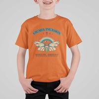 Cicada Invasion Reunion Tour Summer 2024 T Shirt For Kid Vintage Broods XIX & XIII Boho Style - Wonder Print Shop