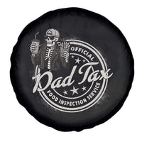 Funny Official Dad Tax Food Inspection Service Spare Tire Cover Skeleton Fathers Day