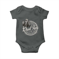 Funny Official Dad Tax Food Inspection Service Baby Onesie Skeleton Fathers Day