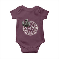 Funny Official Dad Tax Food Inspection Service Baby Onesie Skeleton Fathers Day