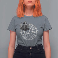 Funny Official Dad Tax Food Inspection Service T Shirt For Women Skeleton Fathers Day