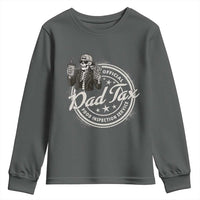 Funny Official Dad Tax Food Inspection Service Youth Sweatshirt Skeleton Fathers Day