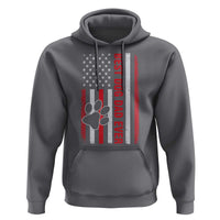 Funny Best Dog Dad Ever Hoodie Fathers Day Vintage American Flag Paw Prints