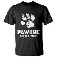 Funny Pawdre The Dog Father T Shirt Fur Dad Fathers Day Vintage Paw Prints
