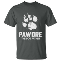 Funny Pawdre The Dog Father T Shirt Fur Dad Fathers Day Vintage Paw Prints