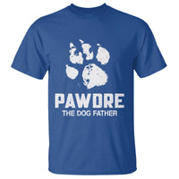 Funny Pawdre The Dog Father T Shirt Fur Dad Fathers Day Vintage Paw Prints