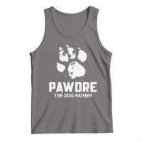 Funny Pawdre The Dog Father Tank Top Fur Dad Fathers Day Vintage Paw Prints