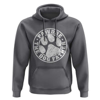Funny Pawdre The Dog Father Hoodie Fur Dad Fathers Day Distressed Paw Prints - Wonder Print Shop