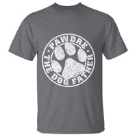 Funny Pawdre The Dog Father T Shirt Fur Dad Fathers Day Distressed Paw Prints - Wonder Print Shop