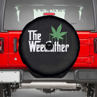 Funny The Weedfather Spare Tire Cover Marijuana Stoner Dad Fathers Day