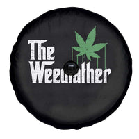 Funny The Weedfather Spare Tire Cover Marijuana Stoner Dad Fathers Day
