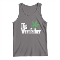 Funny The Weedfather Tank Top Marijuana Stoner Dad Fathers Day