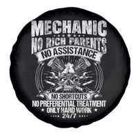 Funny Mechanic No Rich Parents No Assistance No Handouts Spare Tire Cover Car Mechanic Garage - Wonder Print Shop