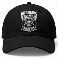 Funny Mechanic No Rich Parents No Assistance No Handouts Baseball Cap Car Mechanic Garage