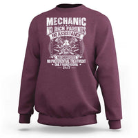 Funny Mechanic No Rich Parents No Assistance No Handouts Sweatshirt Car Mechanic Garage - Wonder Print Shop