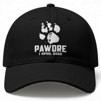 Funny Pawdre I Spoil Dogs Baseball Cap Fur Dad Fathers Day Vintage Paw Prints