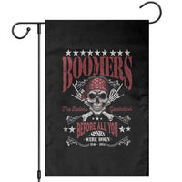 Boomers The Badass Generation Before All You Sissies Were Born Garden Flag Baby Boomers Generation Skull - Wonder Print Shop