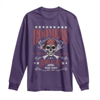 Boomers The Badass Generation Before All You Sissies Were Born Long Sleeve Shirt Baby Boomers Generation Skull - Wonder Print Shop