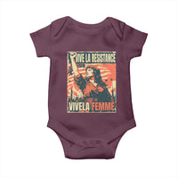 Vive La Resistance Vivela Femme Baby Onesie Feminist Women's Right Political Sattire - Wonder Print Shop