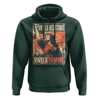 Vive La Resistance Vivela Femme Hoodie Feminist Women's Right Political Sattire - Wonder Print Shop