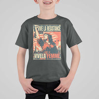 Vive La Resistance Vivela Femme T Shirt For Kid Feminist Women's Right Political Sattire - Wonder Print Shop