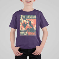 Vive La Resistance Vivela Femme T Shirt For Kid Feminist Women's Right Political Sattire - Wonder Print Shop