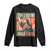 Vive La Resistance Vivela Femme Long Sleeve Shirt Feminist Women's Right Political Sattire - Wonder Print Shop