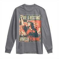 Vive La Resistance Vivela Femme Long Sleeve Shirt Feminist Women's Right Political Sattire - Wonder Print Shop