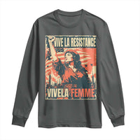 Vive La Resistance Vivela Femme Long Sleeve Shirt Feminist Women's Right Political Sattire - Wonder Print Shop