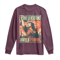 Vive La Resistance Vivela Femme Long Sleeve Shirt Feminist Women's Right Political Sattire - Wonder Print Shop