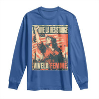 Vive La Resistance Vivela Femme Long Sleeve Shirt Feminist Women's Right Political Sattire - Wonder Print Shop