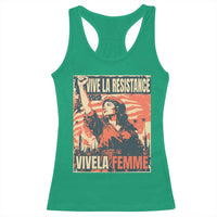 Vive La Resistance Vivela Femme Racerback Tank Top Feminist Women's Right Political Sattire - Wonder Print Shop