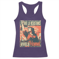 Vive La Resistance Vivela Femme Racerback Tank Top Feminist Women's Right Political Sattire - Wonder Print Shop