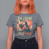 Vive La Resistance Vivela Femme T Shirt For Women Feminist Women's Right Political Sattire - Wonder Print Shop