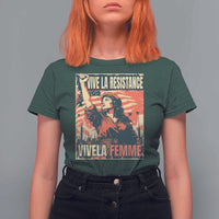 Vive La Resistance Vivela Femme T Shirt For Women Feminist Women's Right Political Sattire - Wonder Print Shop