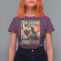 Vive La Resistance Vivela Femme T Shirt For Women Feminist Women's Right Political Sattire - Wonder Print Shop