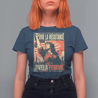 Vive La Resistance Vivela Femme T Shirt For Women Feminist Women's Right Political Sattire - Wonder Print Shop