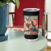 Vive La Resistance Vivela Femme Tumbler Cup Feminist Women's Right Political Sattire - Wonder Print Shop