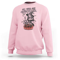 Witch All Men Are Cremated Equal Sweatshirt Feminist Halloween - Wonder Print Shop
