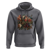 Pro Feminist Women's Rights Vintage Retro Flower Hoodie - Wonder Print Shop