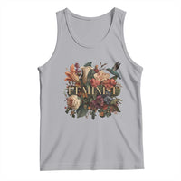 Pro Feminist Women's Rights Vintage Retro Flower Tank Top - Wonder Print Shop
