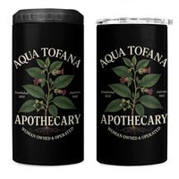 Aqua Tofana Apothecary 4 in 1 Can Cooler Tumbler Feminist Woman Owned And Operated - Wonder Print Shop