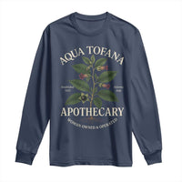 Aqua Tofana Apothecary Long Sleeve Shirt Feminist Woman Owned And Operated - Wonder Print Shop