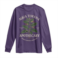 Aqua Tofana Apothecary Long Sleeve Shirt Feminist Woman Owned And Operated - Wonder Print Shop