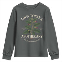 Aqua Tofana Apothecary Youth Sweatshirt Feminist Woman Owned And Operated - Wonder Print Shop