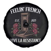 Funny Feelin French Vive La Resistance 2025 Spare Tire Cover Vintage Rose Guillotine - Wonder Print Shop